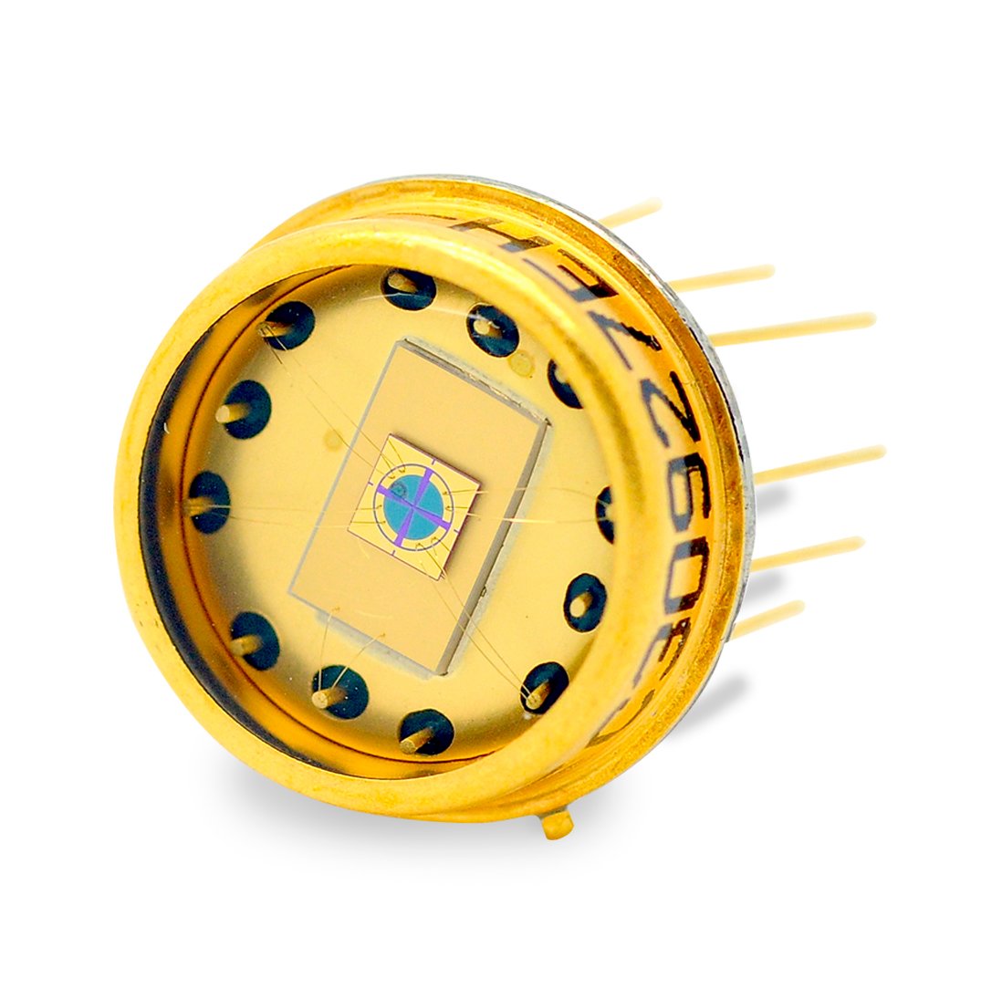 C30927EH-(2).jpg The C30927 series are quadrant silicon avalanche photodiodes, useful in a variety of tracking and alignment applications.
