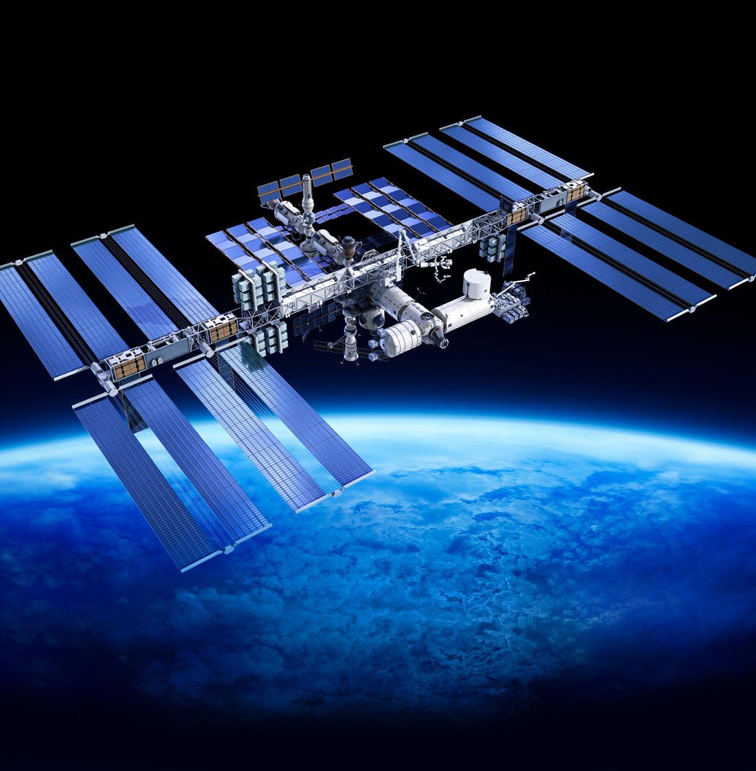 Image of satellite with Optical Solar Reflector covered radiator panel Image of satellite with Optical Solar Reflector covered radiator panel