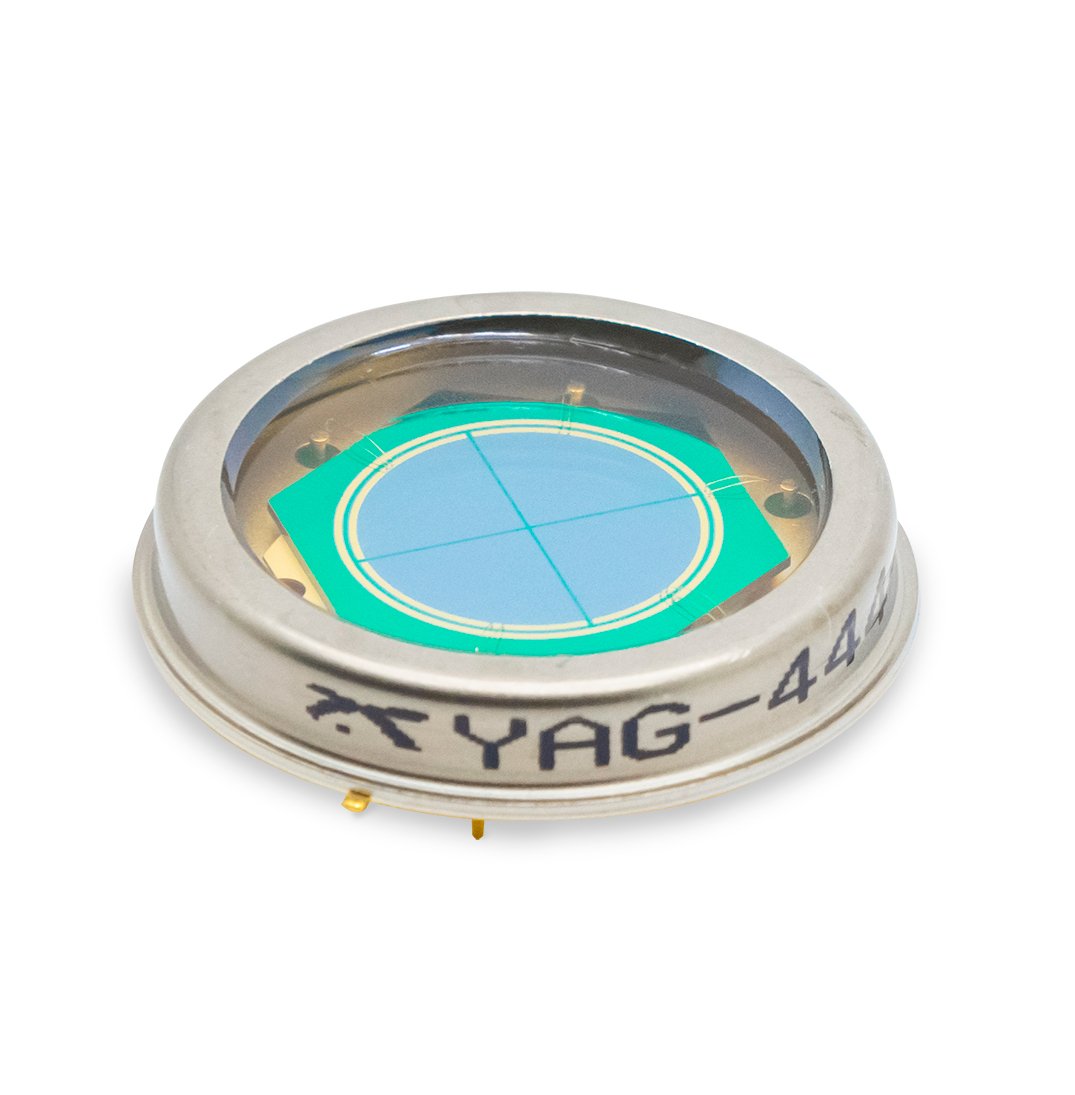 Excelitas YAG quadrants are available in variable active diameters and polarity.