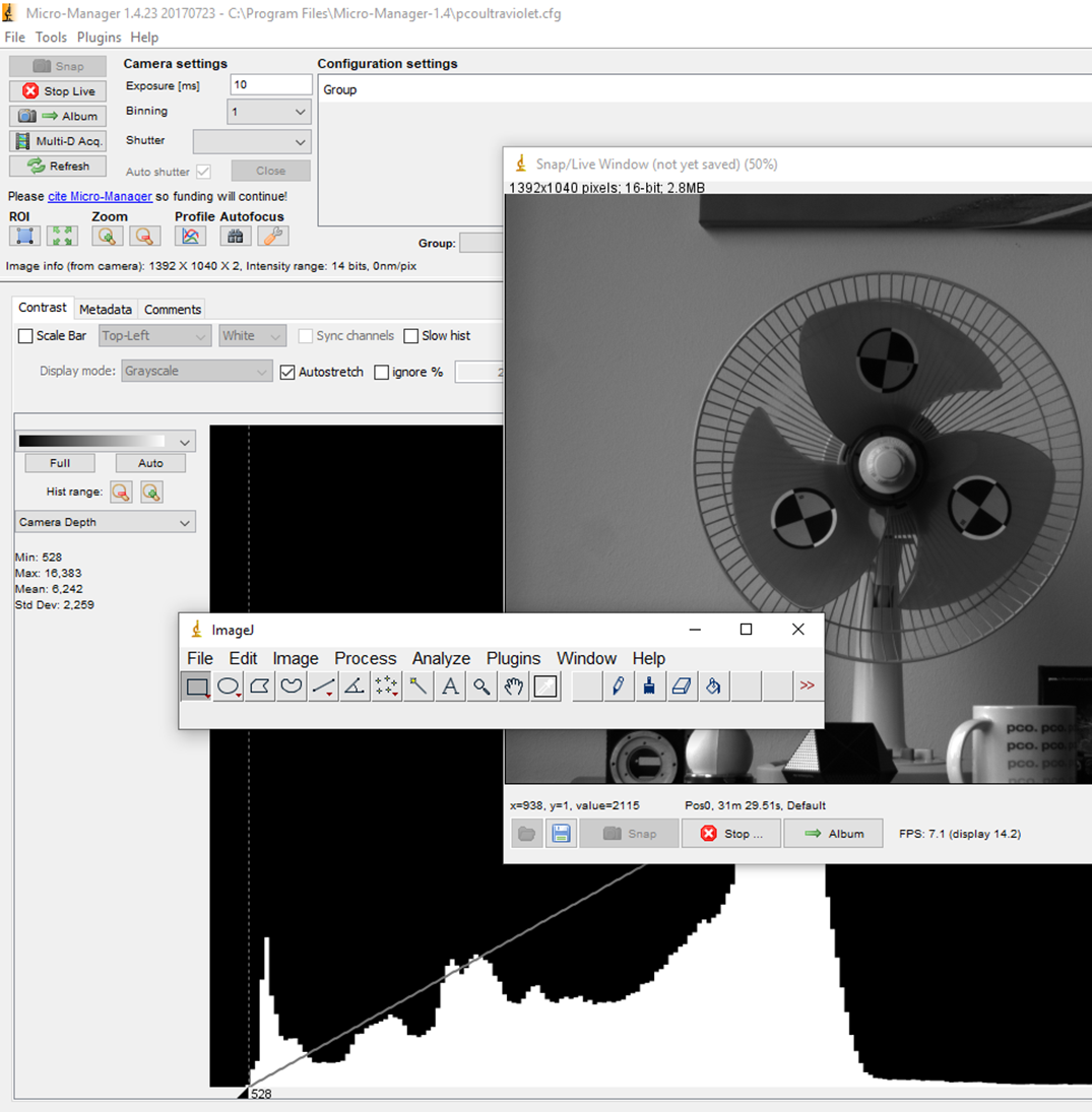 MicroManager for PCO cameras