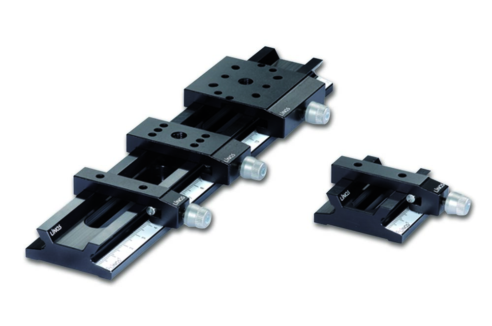 Application Example: Rail FLS 40, 200 and 40 mm long with various Carriers FLR 40