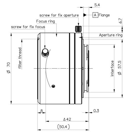 inspec.x M mechanical drawing