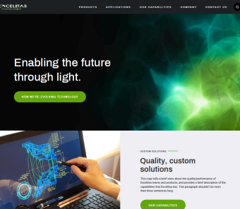 New Excelitas website redesigned with expanding product portfolio