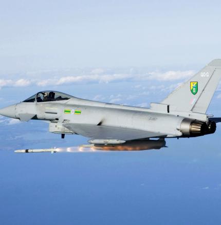 MOD Stock EFA 45155899.jpg IR Search and Track Dome for Eurofighter Typhoon platform