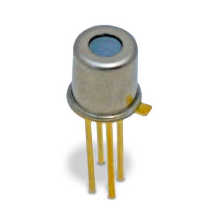 Excelitas' NEW TPiD 1T 0122 L3.0 Thermopile Detector features a miniature TO-46 housing and a focusing lens