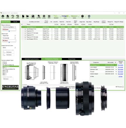 MachVis-Objektiv-Konfigurationssoftware MachVis-Objektiv-Konfigurationssoftware