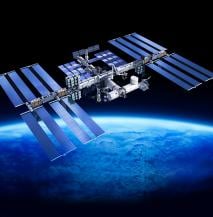 Image of satellite with Optical Solar Reflector covered radiator panel Image of satellite with Optical Solar Reflector covered radiator panel